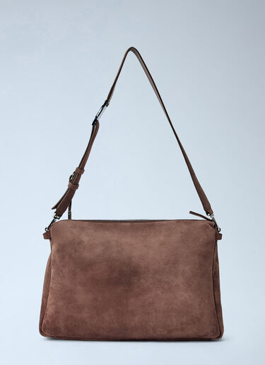 LN-CC® - Max Mara: Trapeze-Shaped Shoulder Bag - Brown Max Mara Trapeze-Shaped Shoulder Bag Brown max0266226
