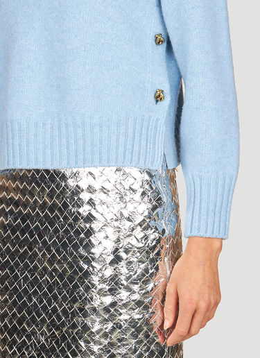 Felted Wool Sweater Bottega Veneta Felted Wool Sweater Blue bov0253077