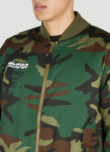 Nancy Camouflage Bomber Jacket Green ncy0153007