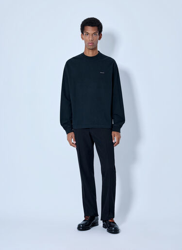 Prada Crewneck Long Sleeve Sweatshirt Black pra0166208