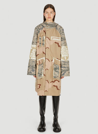 Desert Damask Windbreaker Coat Marine Serre Desert Damask Windbreaker Coat Beige mrs0350001
