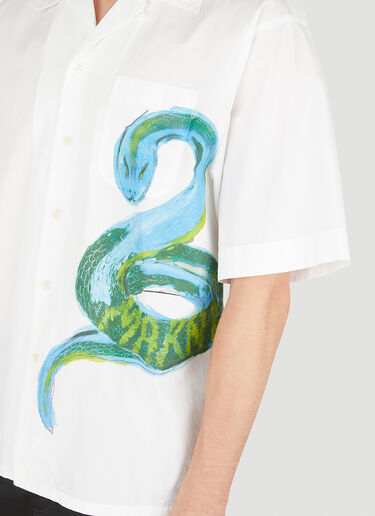 Marni Snake Print Shirt White mni0149006