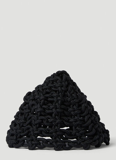 KARA Knot Beanie Hat Black kar0250004