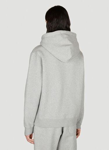 Moncler Logo Patch Hooded Sweatshirt Grey mon0154034