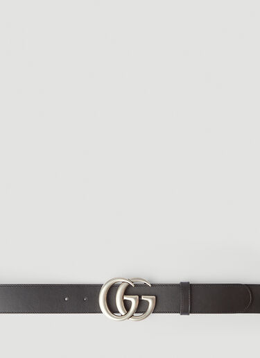 Gucci GG Leather Belt Black guc0145132