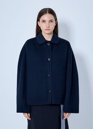 Marni Buttoned Wool Jacket Navy mni0265005