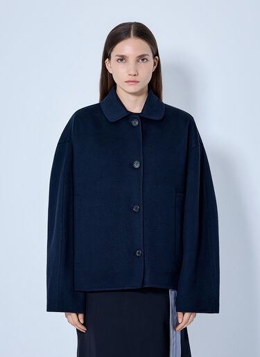 LN-CC® - Marni: Buttoned Wool Jacket - Navy Marni Buttoned Wool Jacket Navy mni0265005