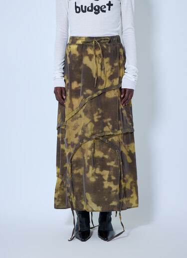 LUEDER Vortex Ruched Skirt Khaki ldr0266003