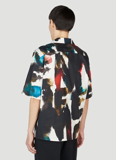 Alexander McQueen Watercolour Hawaiian Shirt Multicolour amq0151026