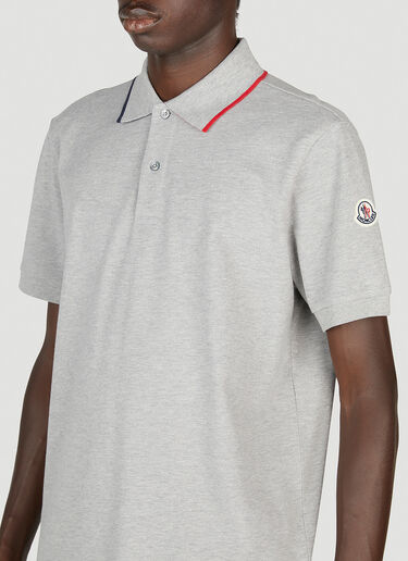 Logo Patch Polo Shirt Moncler Logo Patch Polo Shirt Grey mon0153020