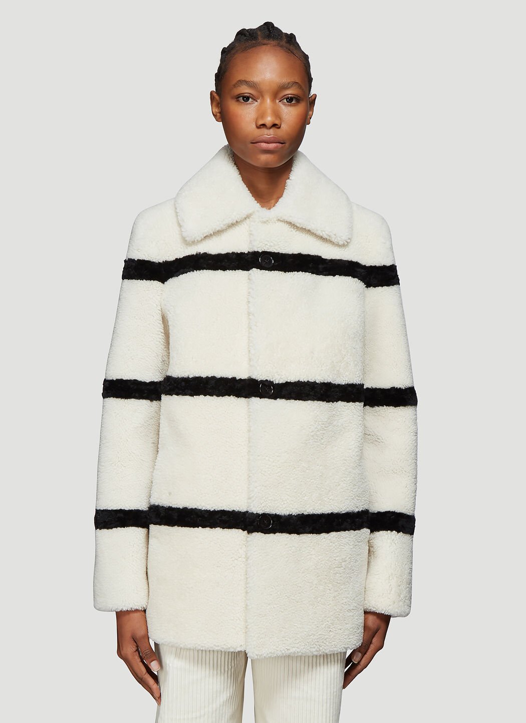 Saint laurent new arrivals shearling coat