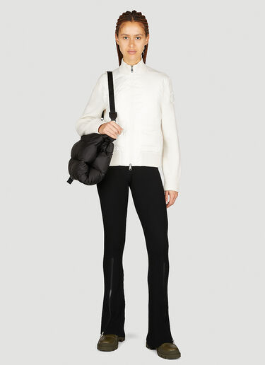 Moncler Padded Wool Cardigan White mon0253037