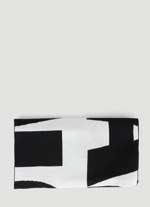 Helmut Lang Monochrome Logo Scarf Dark Blue hlm0151005