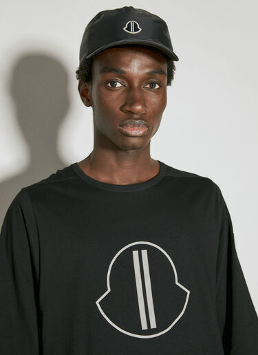 Moncler + Rick Owens Level Logo Print T-Shirt Black mcs0355009