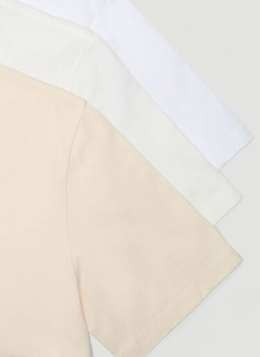 Maison Margiela Pack Of Three Crewneck T-shirts White mla0141013