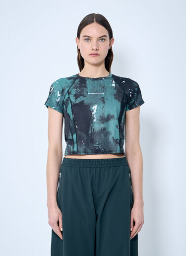 RUNNING ORDER Printed Casey Top Green run0359003