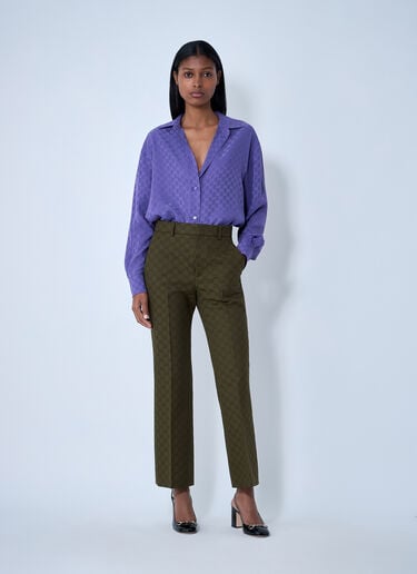 Gucci Monogram Shirt Purple guc0261130