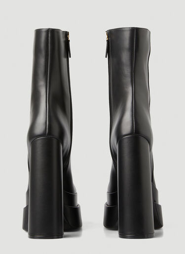 Versace Intrico Platform Boots Black vrs0249055