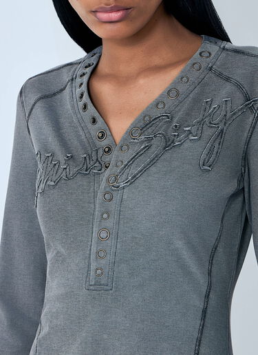 Miss Sixty x KNWLS Logo Patchwork T-Shirt Black msk0263015