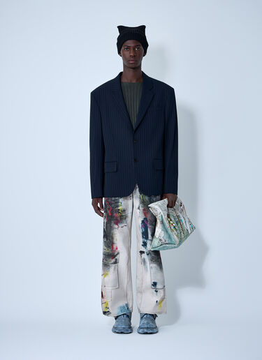 Acne Studios Single-Breasted Blazer Navy acn0162017