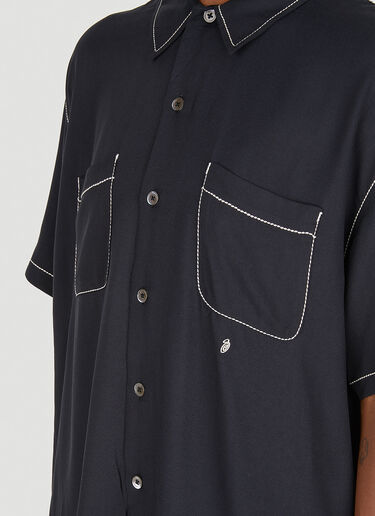 Contrast Pick Stitched Shirt Stüssy Contrast Pick Stitched Shirt Black sts0348005