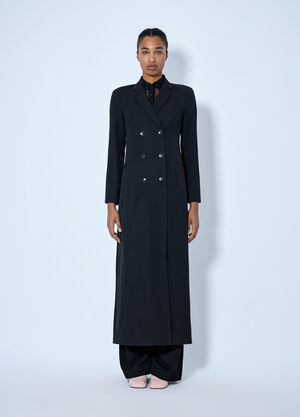 Dries Van Noten Ronna Double-Breasted Wool Coat Black dvn0264020