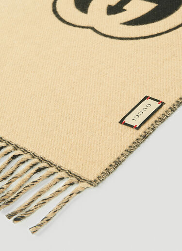 Gucci Double G Bicolour Scarf Beige guc0153091
