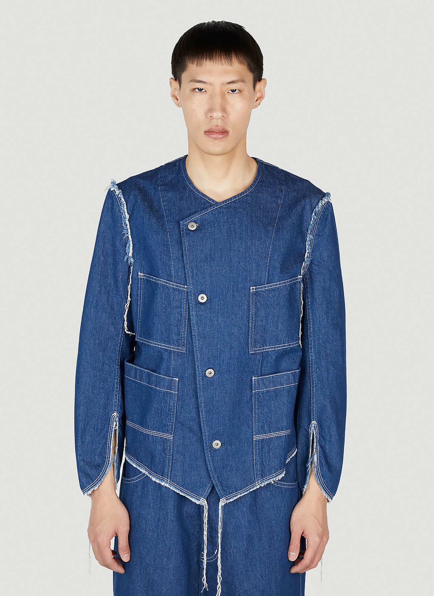 Sulvam Denim Jacket In Blue
