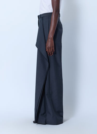 LN-CC® - Jil Sander: Fil-à-Fil Dressy Wool Pants - Grey Jil Sander Fil-à-Fil Dressy Wool Pants Grey jil0266021