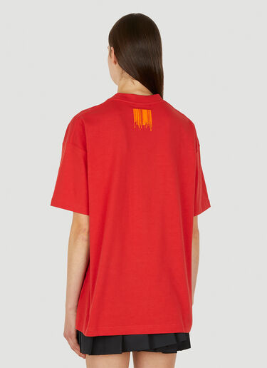 VTMNTS Dripping Barcode T-Shirt Red vtm0350010