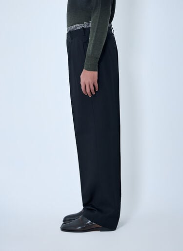Maison Margiela Wool Pleated Pants Black mla0164005