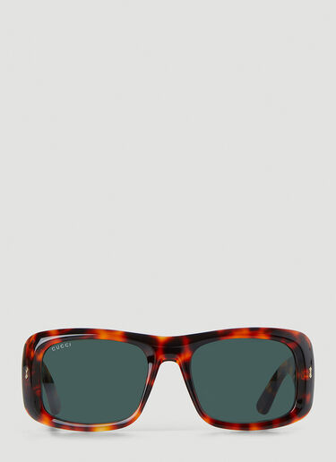 Gucci Square Frame Tortoiseshell Sunglasses Brown guc0148006