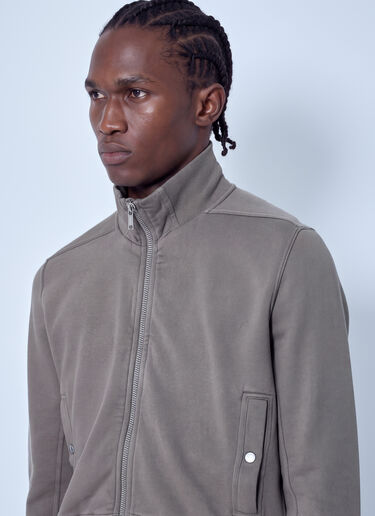 LN-CC® - Rick Owens DRKSHDW: High Neck Zip-Up Jacket - Grey Rick Owens DRKSHDW High Neck Zip-Up Jacket Grey drk0166014
