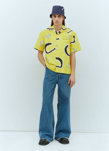 Jacquemus La Chemise Jean Shirt Yellow jac0156007