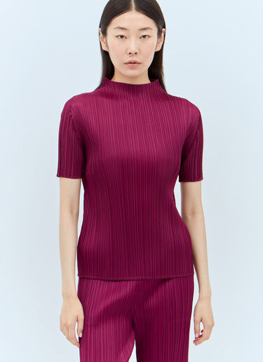 Pleats Please Issey Miyake Monthly Colors: May 上衣 酒红色 plp0257015