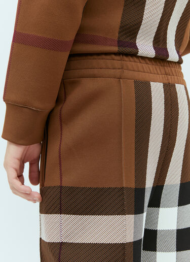 Burberry Check Track Pants Brown bur0153017