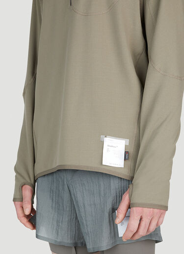 Ghostfleece Half Zip Sweatshirt Satisfy Ghostfleece Half Zip Sweatshirt Khaki sat0151012