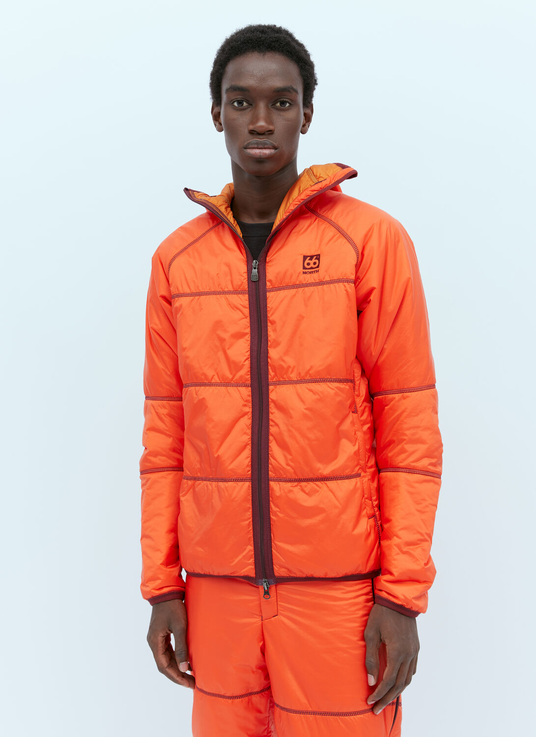 66°north Vatnajokull Retro Hooded Jacket In Orange