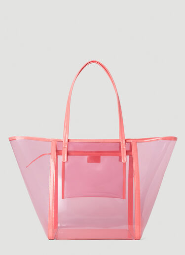 Club Translucent Tote Bag BY FAR Club Translucent Tote Bag Pink byf0252021