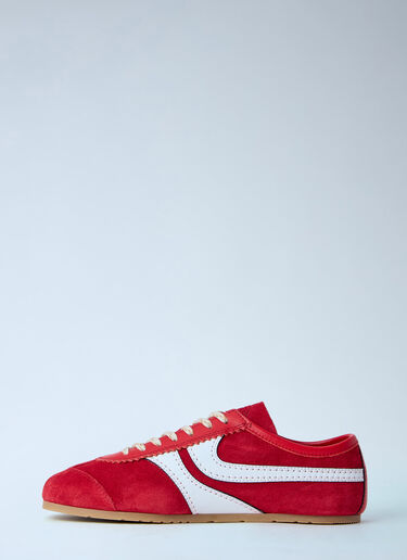 Vintage Suede Sneakers Dries Van Noten Vintage Suede Sneakers Red dvn0263033