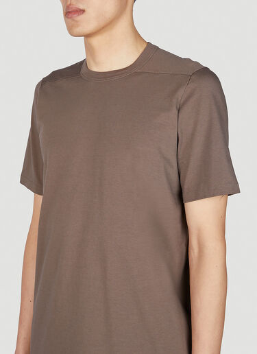 Rick Owens レベルベーシックTシャツ ブラウン ric0151013