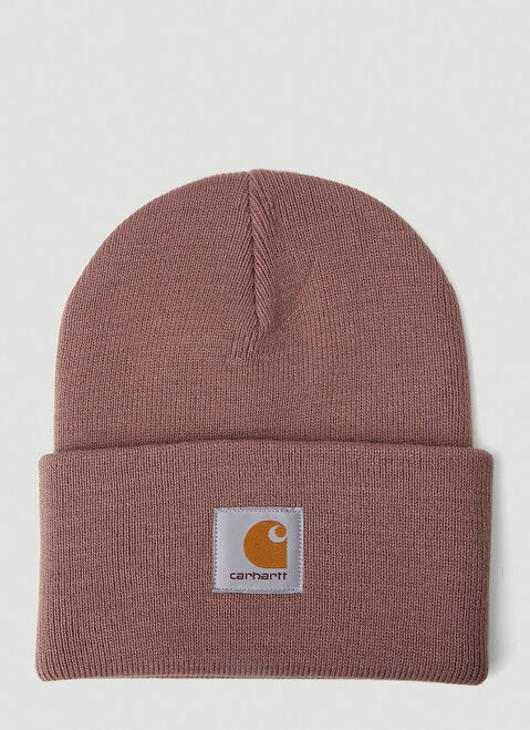 Carhartt WIP Logo Patch Beanie Hat Brown wip0254010