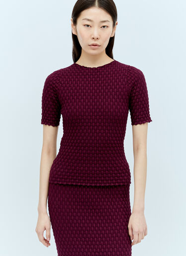 Dries Van Noten Tingle Top Burgundy dvn0256035