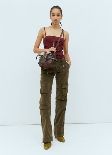 ムートンバケットショルダーバッグ Blumarine ムートンバケットショルダーバッグ ブラウン blm0254011