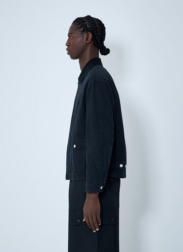 Zip-front Jacket in Cotton Twill Comme des Garçons Homme Zip-front Jacket in Cotton Twill Black cdh0162005