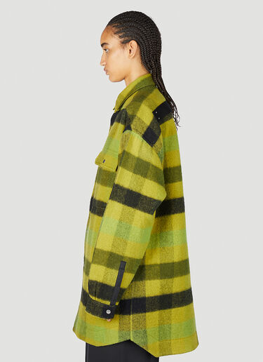 Rick Owens 플래드 오버사이즈 재킷 그린 ric0253017