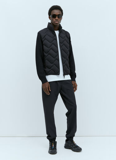 Zip-Up Down Cardigan Moncler Zip-Up Down Cardigan Black mon0155036