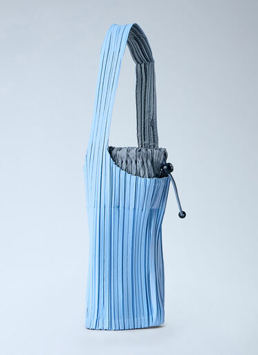 LN-CC® - Pleats Please Issey Miyake: Pleats Swan Bag - Blue Pleats Please Issey Miyake Pleats Swan Bag Blue plp0266064