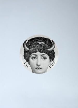 Fornasetti Tema e Varazione N.349 Taurus Wall Plate White wps0691859