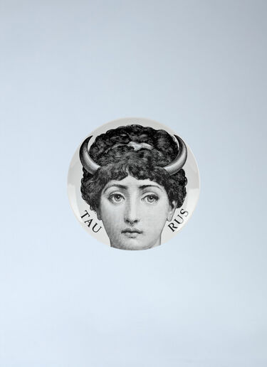 Fornasetti Tema e Varazione N.349 Taurus Wall Plate White wps0691890